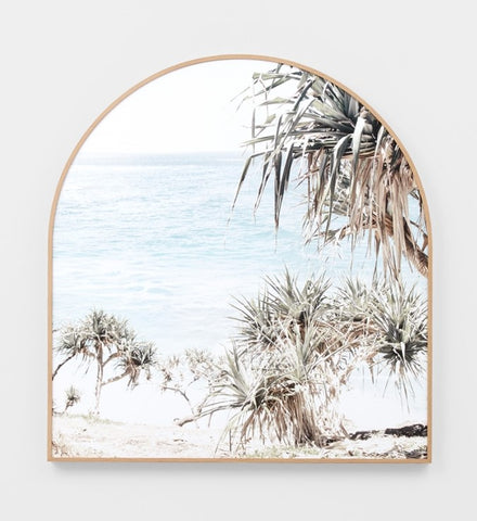 Coastal Palms Arch - Framed Canvas Wall Art