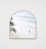 Island Surfer Arch - Framed Canvas Wall Art